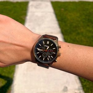 Fossil Leather Band Watch